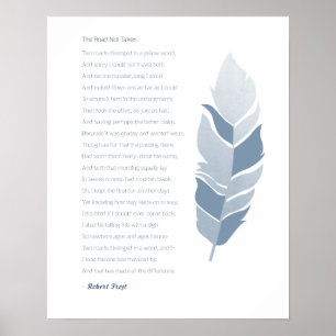 De weg is niet gereisd poster