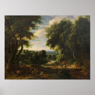 De weg naar Boitsfort van Auderghem Poster