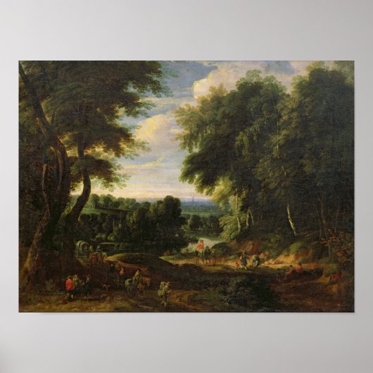 De weg naar Boitsfort van Auderghem Poster (Voorkant)