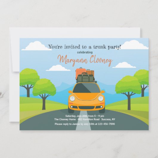 De weg naar College Uitnodiging (Voorkant)