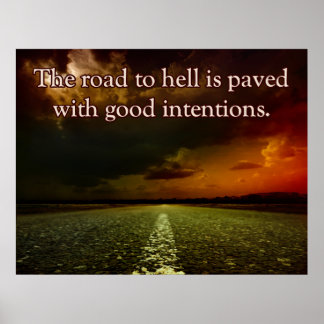 De weg naar de hel poster