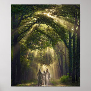 De weg naar Emmaus. Poster