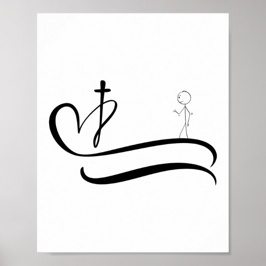 De weg naar het kruis - Light Design Poster (Voorkant)