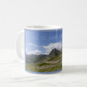 De weg naar Italië, Aosta Valley. Koffiemok