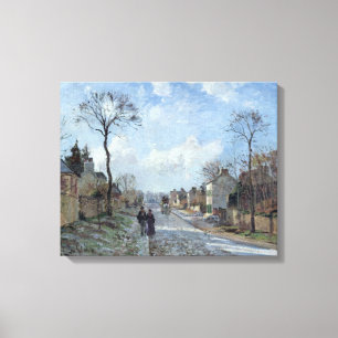 De weg naar Louveciennes, 1872 Canvas Afdruk