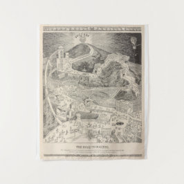 De weg naar succes wandkleed