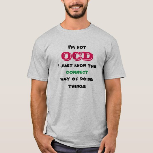 De weg OCD T-shirt (Voorkant)