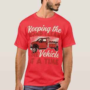 De Weg Schoonhouden, Eén Voertuig Tegen De Tijd T-shirt