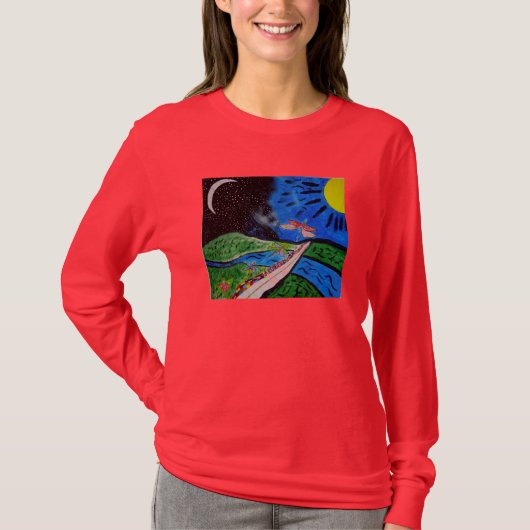 De weg t-shirt (Voorkant)