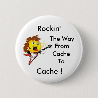 De weg van cache naar cache maken. GeoSwag Ronde Button 5,7 Cm