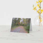 De Weg van de herfst Kaart (Gele Bloem)