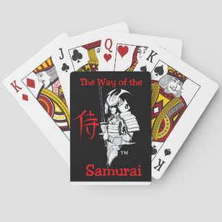 "De weg van de Samurai" Pokerkaarten