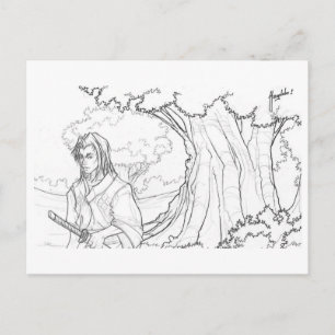 De weg van de Warrior Briefkaart