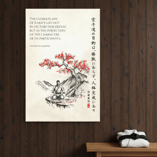 De Weg van Karate - Wijsheid van Gichin Funakoshi Canvas Afdruk
