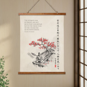 De Weg van Karate - Wijsheid van Gichin Funakoshi Hangend Wandkleed