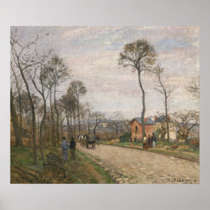 De weg van Louveciennes, 1870 Poster