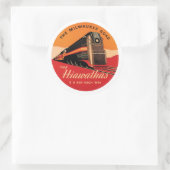 De weg van Milwaukee Ronde Sticker (Tas)