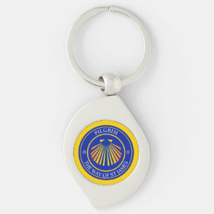 De weg van Sint-Jacobspelgrims Sleutelhanger