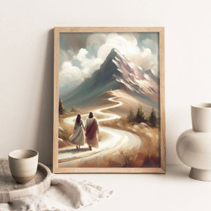 De Weg Vooruit, Moderne Christelijke Kunst, Jezus Poster