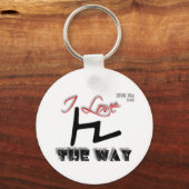 De weg (weg) sleutelhanger (Voorkant)