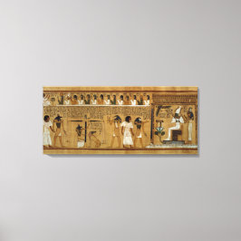 De weging van het hart tegen de doezelaar van Maat Canvas Afdruk