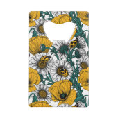 De weide in geel kredietkaart flessenopener (Achterkant)