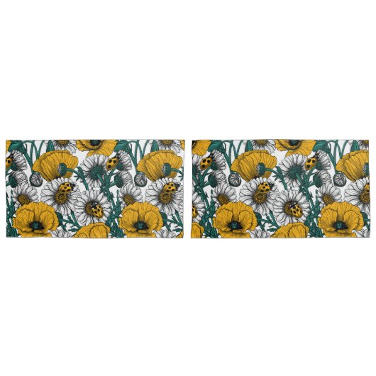 De weide in geel kussensloop (Voorkant-Set)