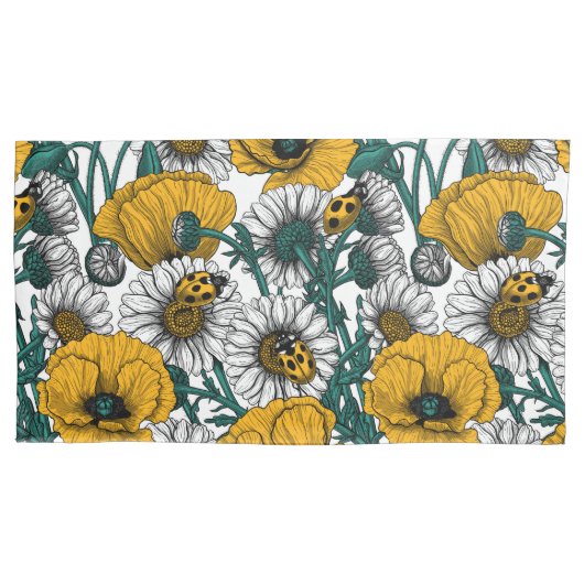 De weide in geel kussensloop (Voorkant-Links)