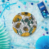 De weide in geel papieren bordje (Feest)