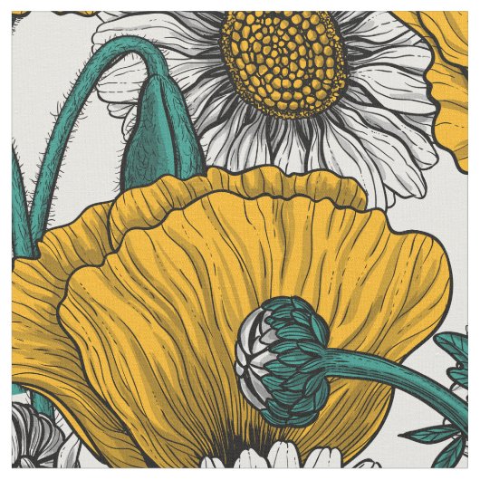 De weide in geel stof (Close Up)