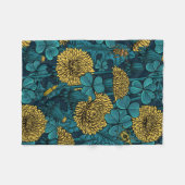 De weide is geel en blauw fleece deken (Voorkant (Horizontaal))