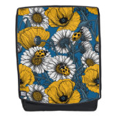 De weide is geel en blauw rugtassen (Voorkant)