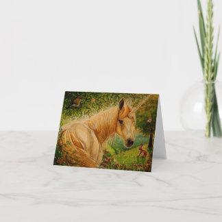 De Weide van de honing - Eenhoorn Notecard Kaart