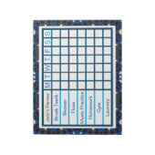 De wekelijkse Checklist Planner van de Mannen van  Notitieblok (Gedraaid)