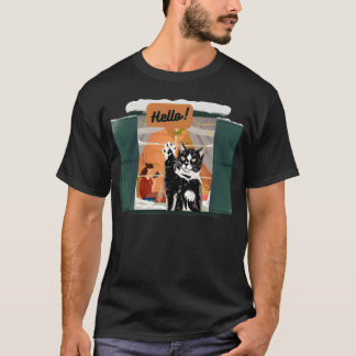 De welcomer cat  t-shirt
