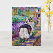 De Welse Kaart Corgi van Pembroke (Gele Bloem)