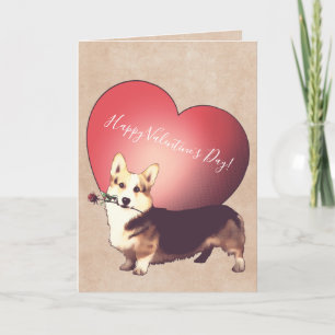 De Welse Kaart van de Valentijnsdag Corgi