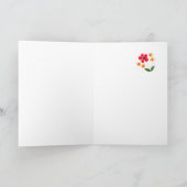 De Welse Kaart van de Verjaardag - Flower power (Binnen)