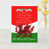 De Welse Kaart van de Verjaardag van het Mamma - (Gele Bloem)