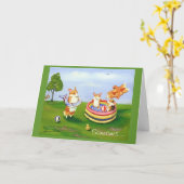 De Welse Kaarten Corgi van Pembroke (Gele Bloem)