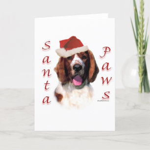 De Welse Poten van de Kerstman van het Spaniel van Feestdagen Kaart
