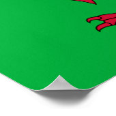 De Welsh Flag Poster (Hoek)