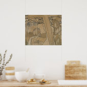 De wens en de tevredenheid, 1893 poster (Keuken)