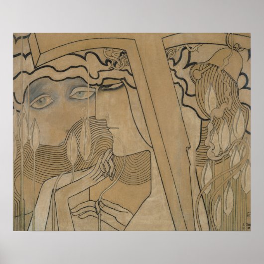 De wens en de tevredenheid, 1893 poster (Voorkant)