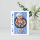 DE WENS U WAS HIER BRIEFKAART (Staand voorkant)