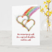 De Wens van het Jubileum voor Dochter en haar Kaart (Gele Bloem)