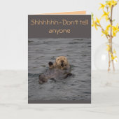 De Wensen van de Verjaardag van de otter Kaart (Gele Bloem)