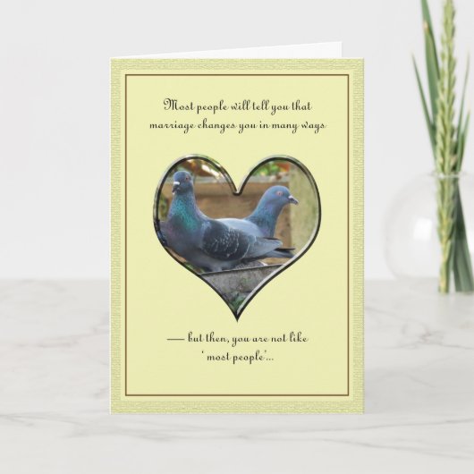 De wensen van het huwelijk kaart (Voorkant)