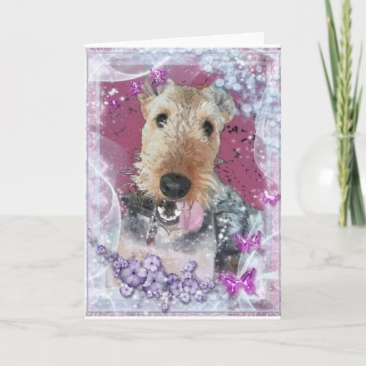 De Wenskaarten van Airedale Terrier Kaart (Voorkant)