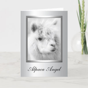 De Wenskaarten van de alpaca Feestdagen Kaart
